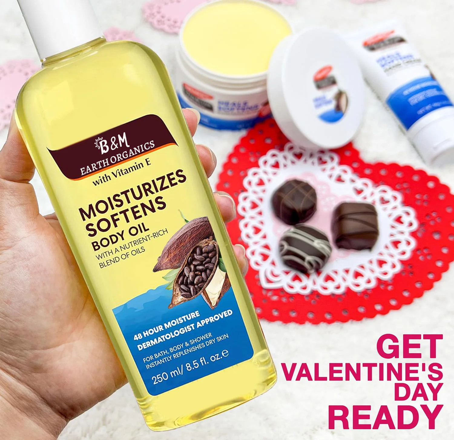 Body Oil with Vitamin E Radiant Looking Glow and Skin Hydration Instant Absorption Bath Body and Shower
