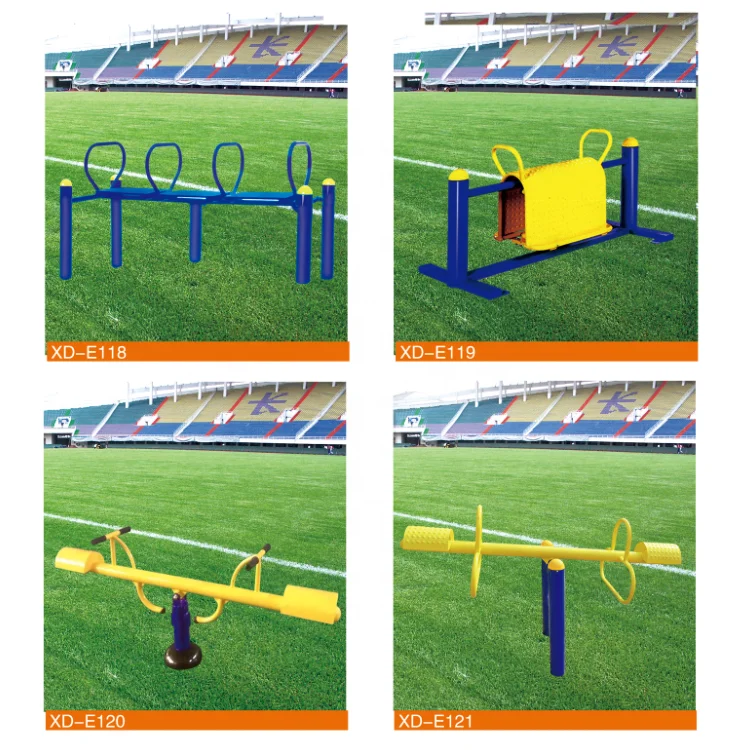 China Manufacture Outdoor Gym Fitness Excersize Equipment With Seasaw for Kids