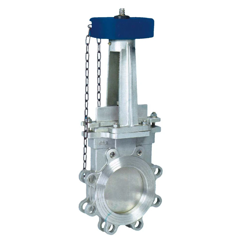 stainless steel/carbon steel electric actuator operated DN200 knife gate valve for paper-making water treatment