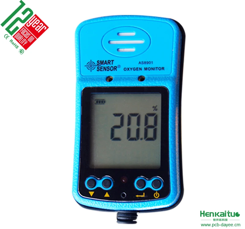 Портативный анализатор качества воздуха с умным датчиком детектор кислорода и газа O2