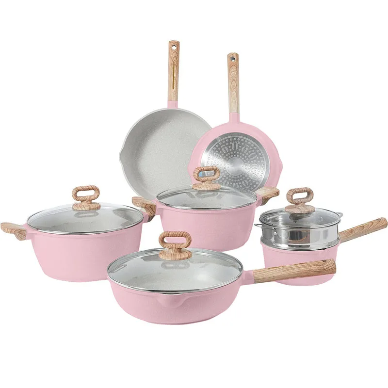Cast aluminium nonstick cookware sets, granite cookware, ceramic pan set, pots set
