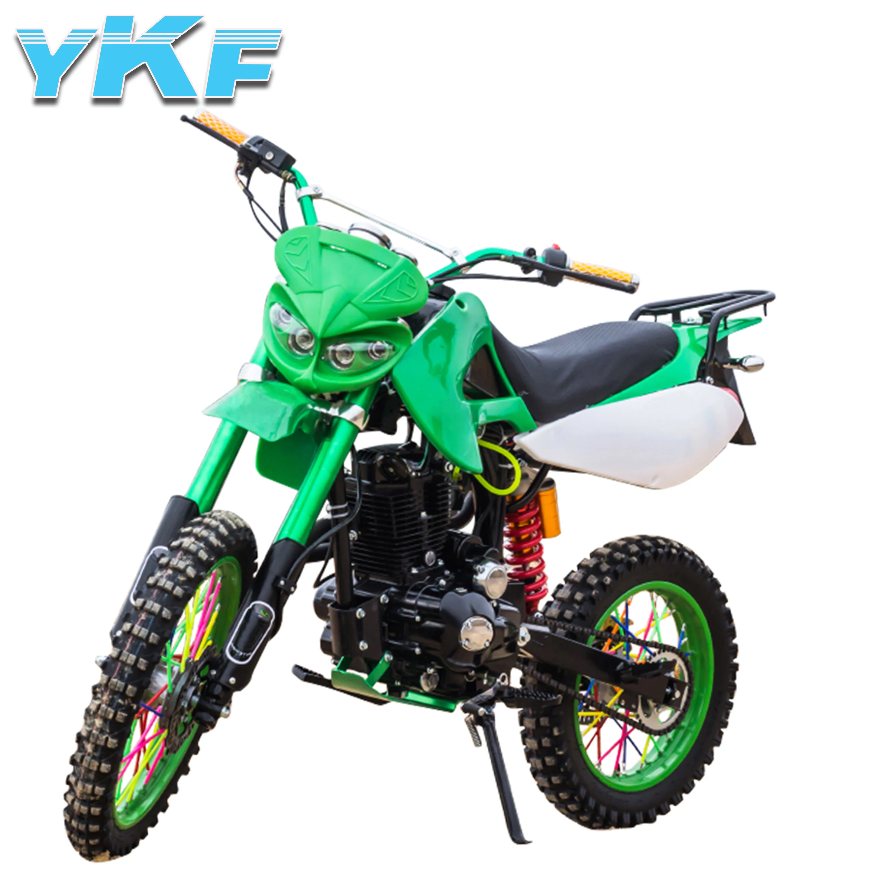 Factory Direct High Quality 4 Stroke 150cc Air Cooled Gasoline Pit Bike Motor Motorcycle Powerful Kawasaki Dirt Bike with CE