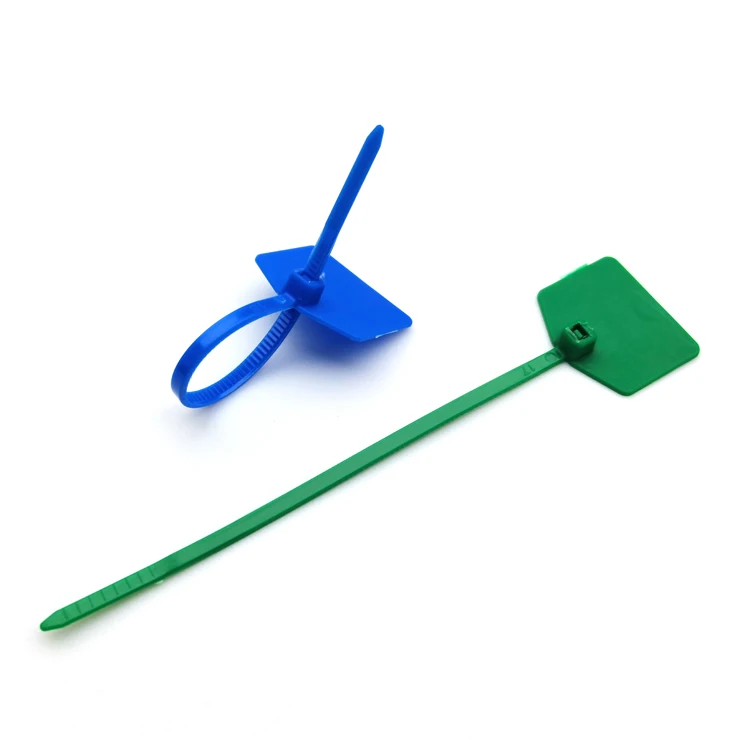 120mm 220mm Self-locking Markers Tag Cable Ties Plastic Zip Nylon Seal Tag
