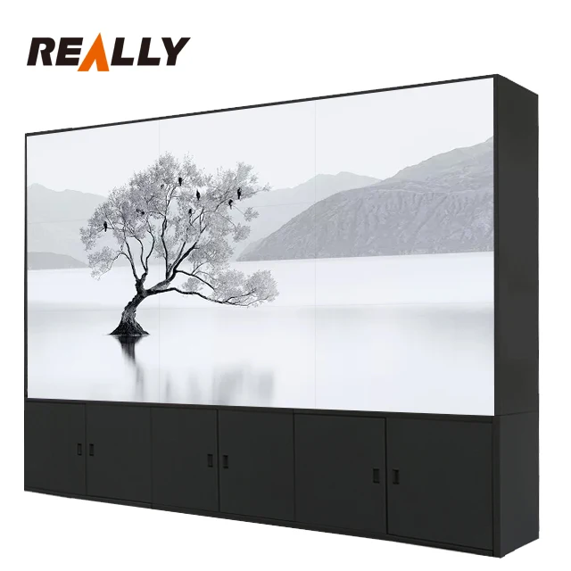 
Really LCD commercial digital advertising display screen 46 inch video wall 