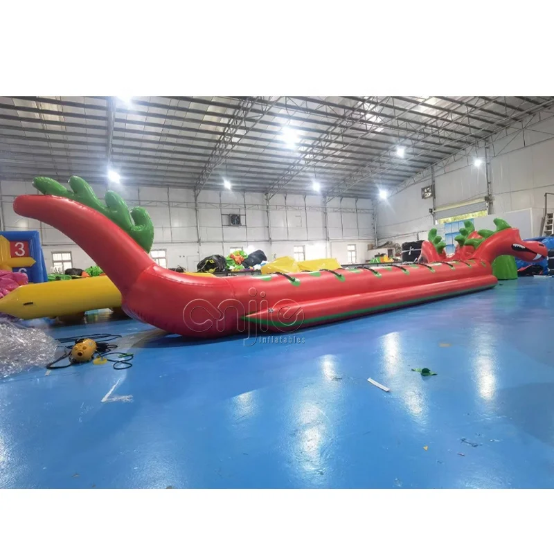 Ride on kids toys portable mini water park team building inflatable games banana boat double tube