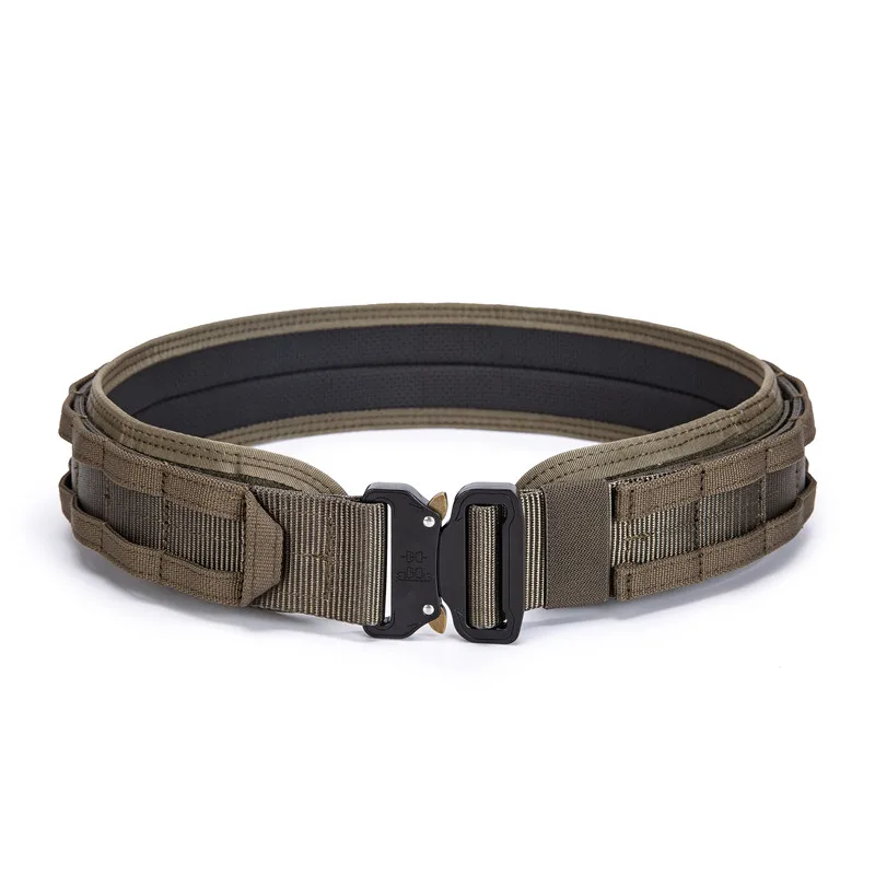 GAF 1000D Nylon 3pcs Set Nylon Belt Green Colors Cinturon Tactico Molle Tactical Waist Belt for Men