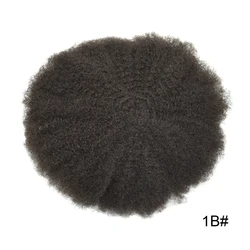 Afro Weave Balding Toupee Full HD Lace Mens Custom Human Hair Unit 8x10inch Male Hair Wig For Black Men