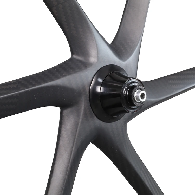 carbon road rim brake 6 spokes road wheels