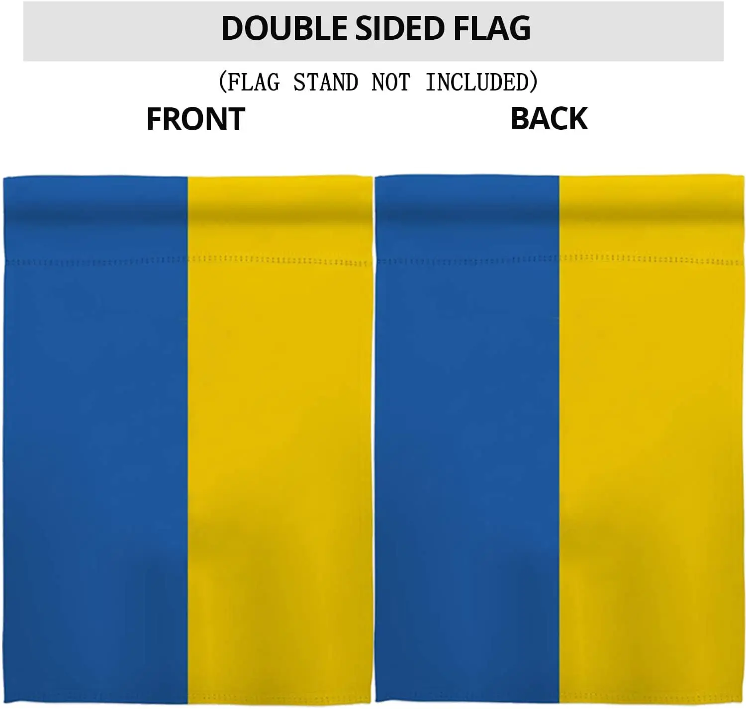 12*18inch Double Sided Small polyester Ukraine Trident Garden Flags Double-Sided garden flag