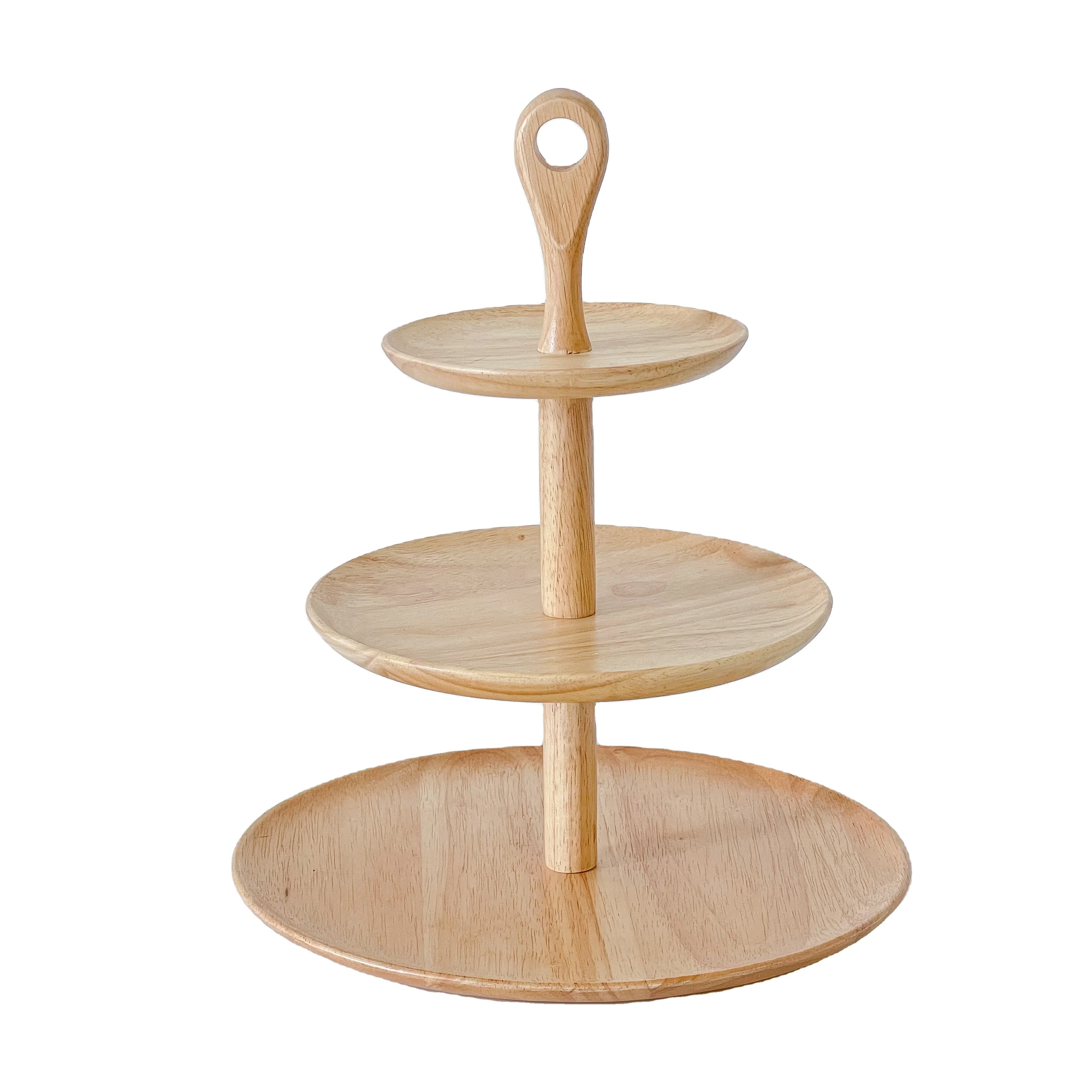 Десерт для еды поднос 3 слоя деревянная подставка для свадебного торта съемный и портативный может быть использован для свадебной вечеринки десерт торт дисплей