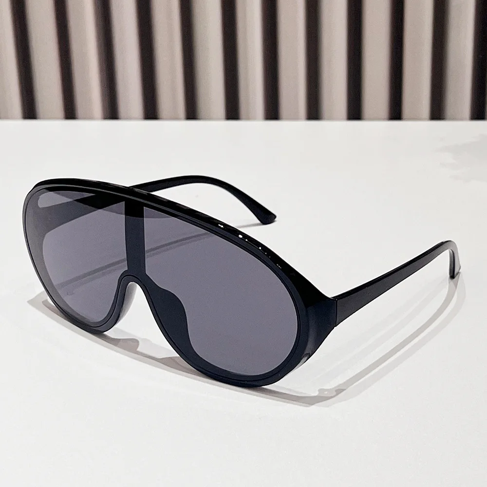 TY1657 Trendy Oversized Punk Y2K Sun Glasses Men Fashion Luxury Brand One Piece Vintage Sunglass Sports Eyewear UV400 Shades