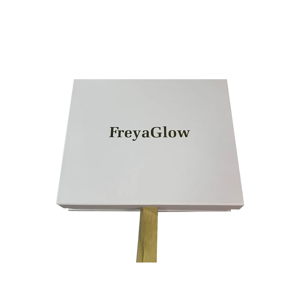 Wholesale Luxury Gift Packaging Foldable Magnetic Gift Box With Ribbon Closure Paper Box Packaging for Wedding Gift