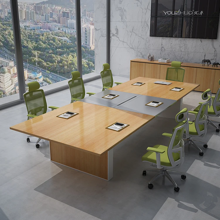 Modern design High-end luxury 8 10 12 16 seat office lift conference table Intelligent height adjustable conference table