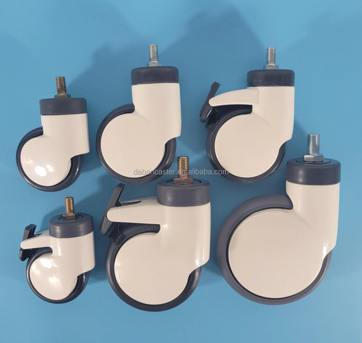 5 Inch hospital bed wheels 125 mm Aluminum Medical bed Caster With Brake