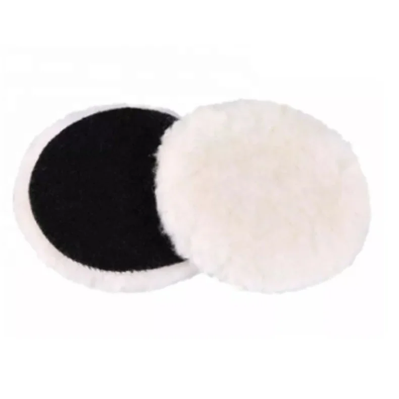 2/3/4/5/6/7inch Wool Polishing Pads Buffing Pads with Hook & Loop Drill Adapter For Car Polisher Polishing and Buffing