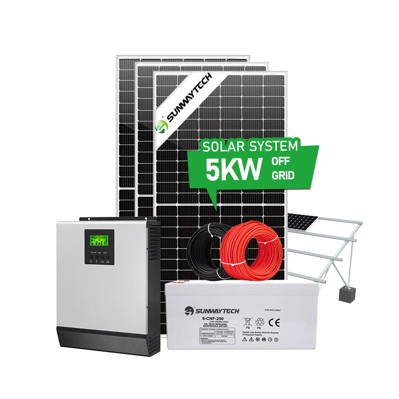 Комплект солнечных батарей 2000 Вт 5 кВт 5Kwp солнечный энергетический дом 4 Pv солнечная панель система хранения для островка