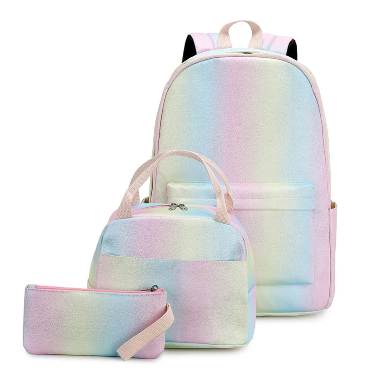 Wholesale Popular Backapck Bag Set Women Teen Girl Book bag school backpack bag