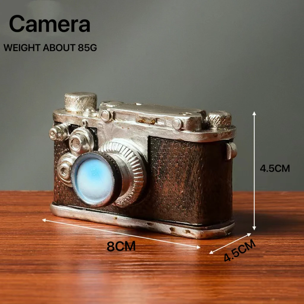 Retro Resin Vintage Decoration Crafts Home Decoration Graphophone Mini Photography Prop Camera