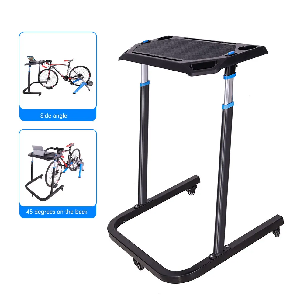 Hright Portable Wholesale cycling laptop table bike trainer desk for ipad/PC