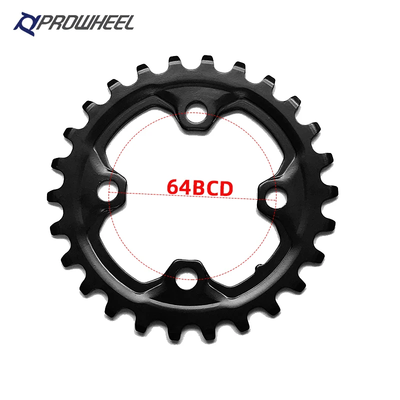 PROWHEEL 26T-38T Mountain bike split lock High strength Teeth Durable aluminum/steel Bicycle Chain wheel