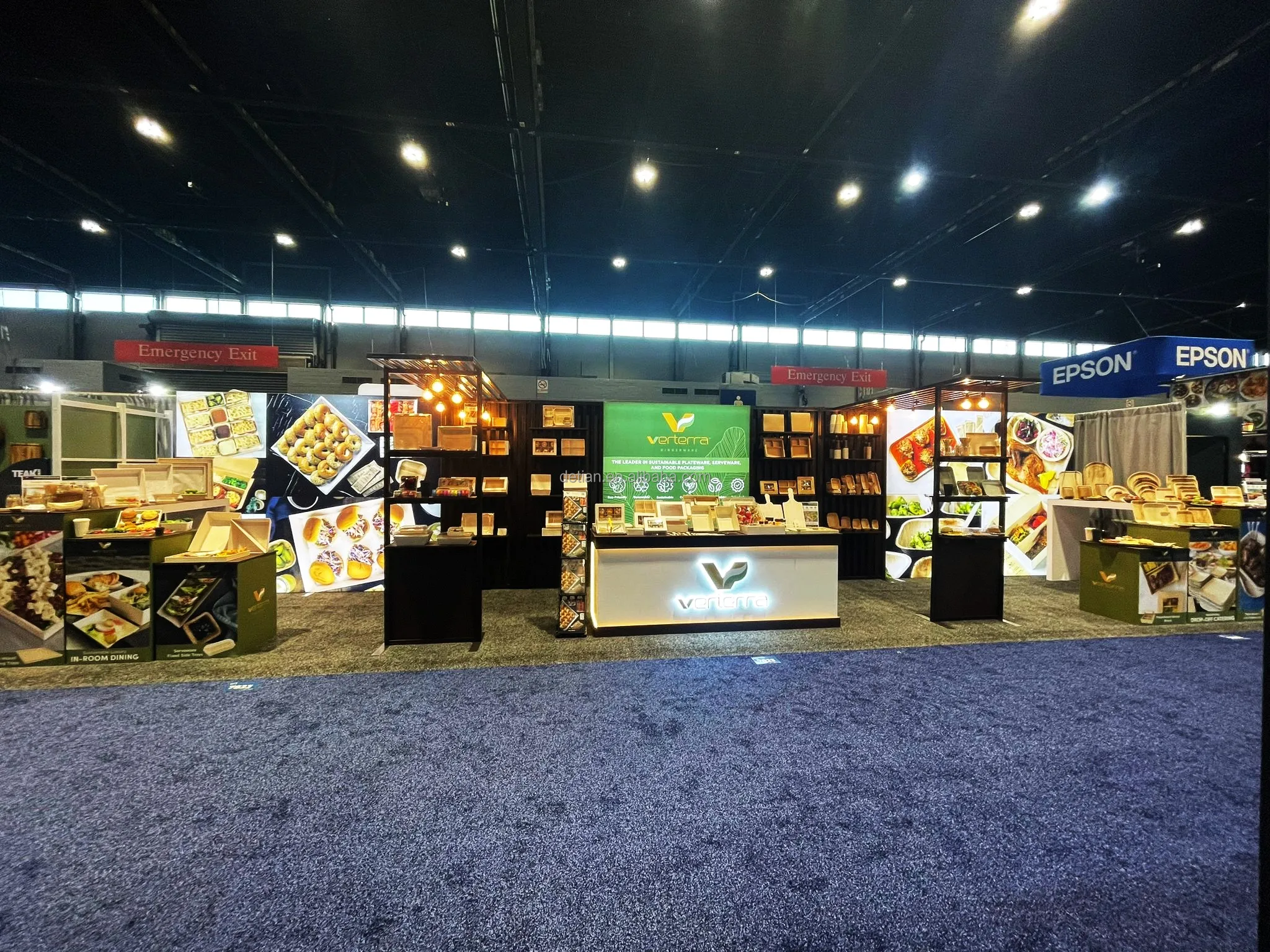 Detian Offer Exhibition Stand booth Trade Show Booth Aluminium Profile System Carton,wooden Booth Design, Manufacture