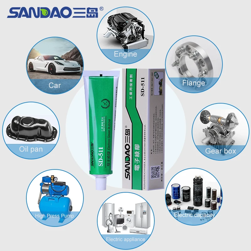 Электронный зеленый клей для предотвращения ржавчины и утечки, клей, анаэробный винтовой клей, силиконовый герметик
