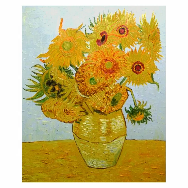 
Dafen Handmade World Famous Painting Van Gogh Sunflower Home Decoration Reproduction oil Painting 