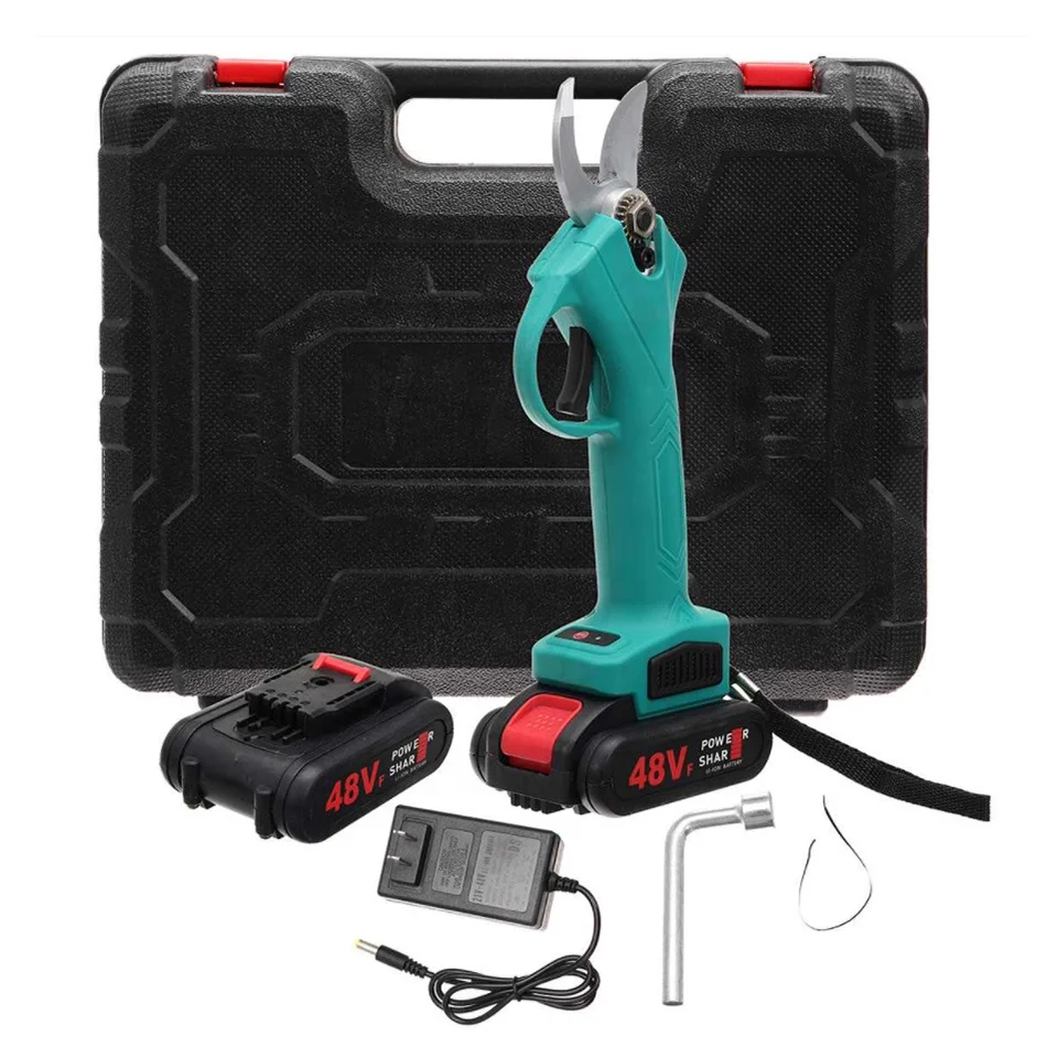 Cordless Electric Pruner Scissors Lithium Power Garden Tree Pruning Shears