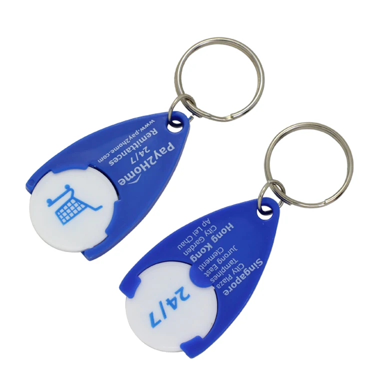 Trolley Plastic Coin UK Supermarket Shopping Acrylic Plastic Trolley Coin