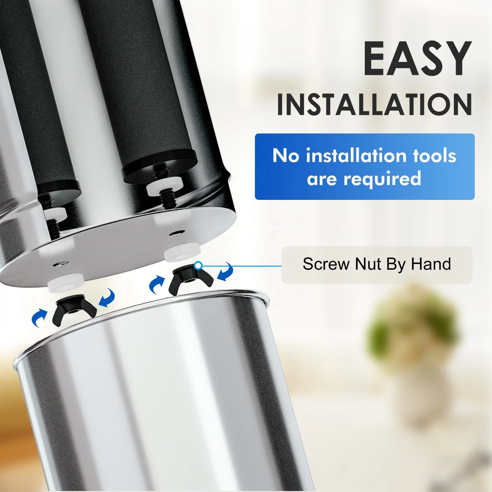 Manual Replacement Carbon Water Filter Cartridge for Household Gravity Water Filter System Countertop Water Filter
