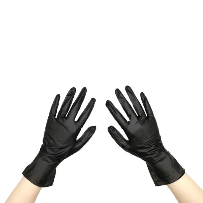 black vinyl disposable gloves household powder blue nitrile vinyl blend gloves powdered vinyl gloves