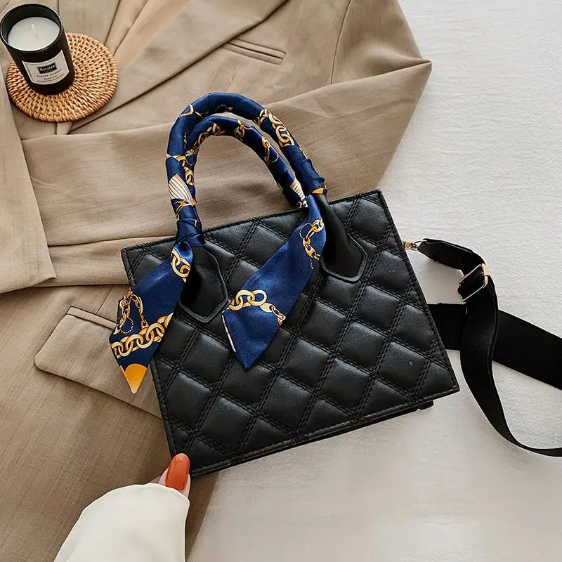 
2021 New arrival womens tote handbag ladys purse fashion handbag with scarf large capacity purses bag handbags 