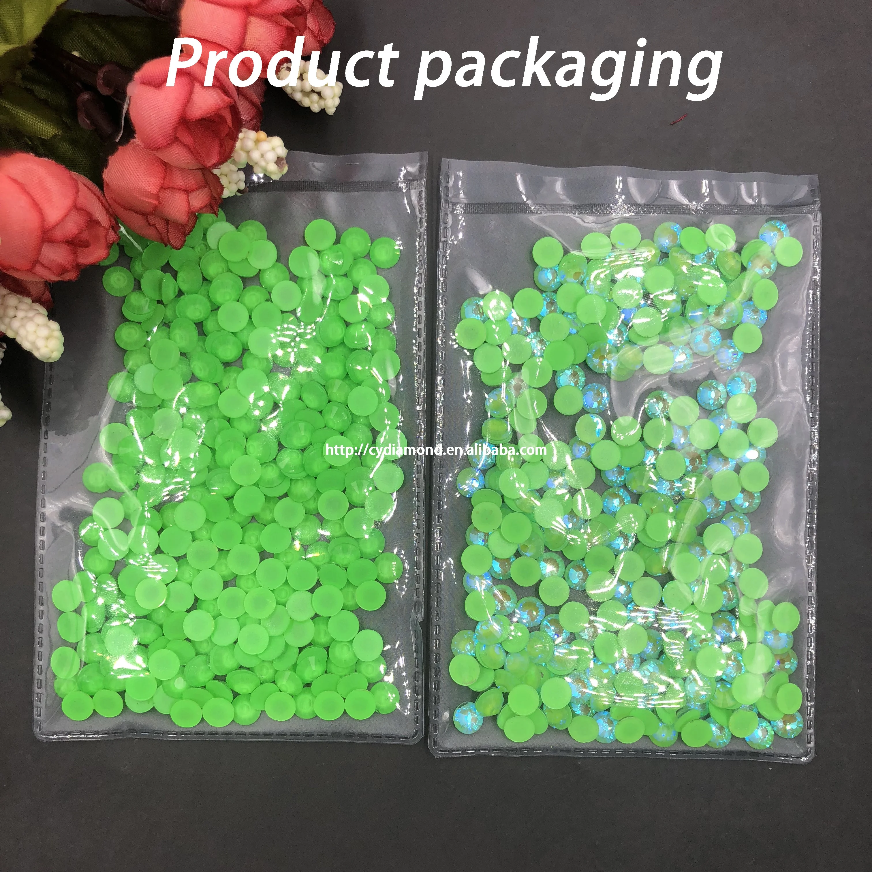 C&Y Nail Art Crystal Hot Bling Multi Color Rhinestone For Nails Green Neon Rhinestone