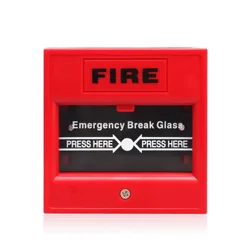 Alarm white emergency break glass exit button door release emergency door release button