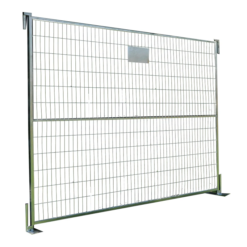 Hot dip galvanized Canada square tube construction portable temporary fence