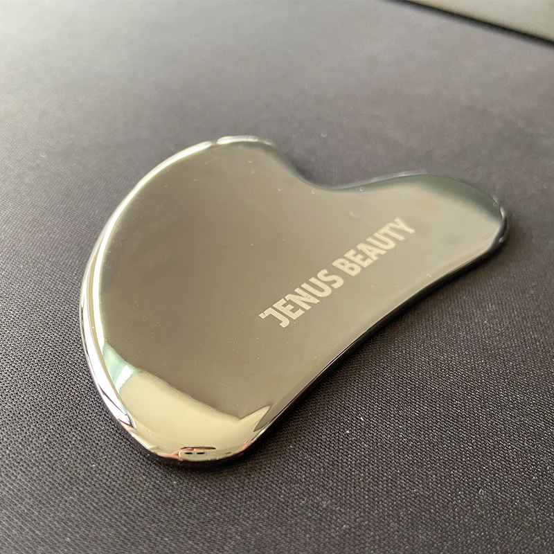 OEM stainless steel gua sha heart shaped metal gua sha facial massage tool stainless steel gua sha