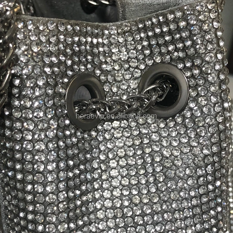 l002 Luxury Diamonds Dinner Party Wedding Purses Crystal Handle Rhinestone Evening clutch Bag