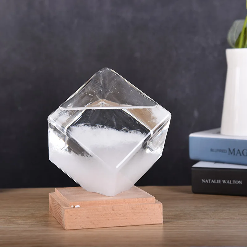 European Glass Creative Stylish Desktop Drops Storm Class Crafts Water Shape Weatherstorm Forecast Bottle Barometer