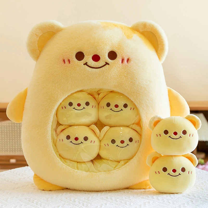 Cute Capybara Snack Pillow Stuffed Mini Animal Capybara Doll For Kids Birthday Gift Capybara Decompression Plush Toy Pillow