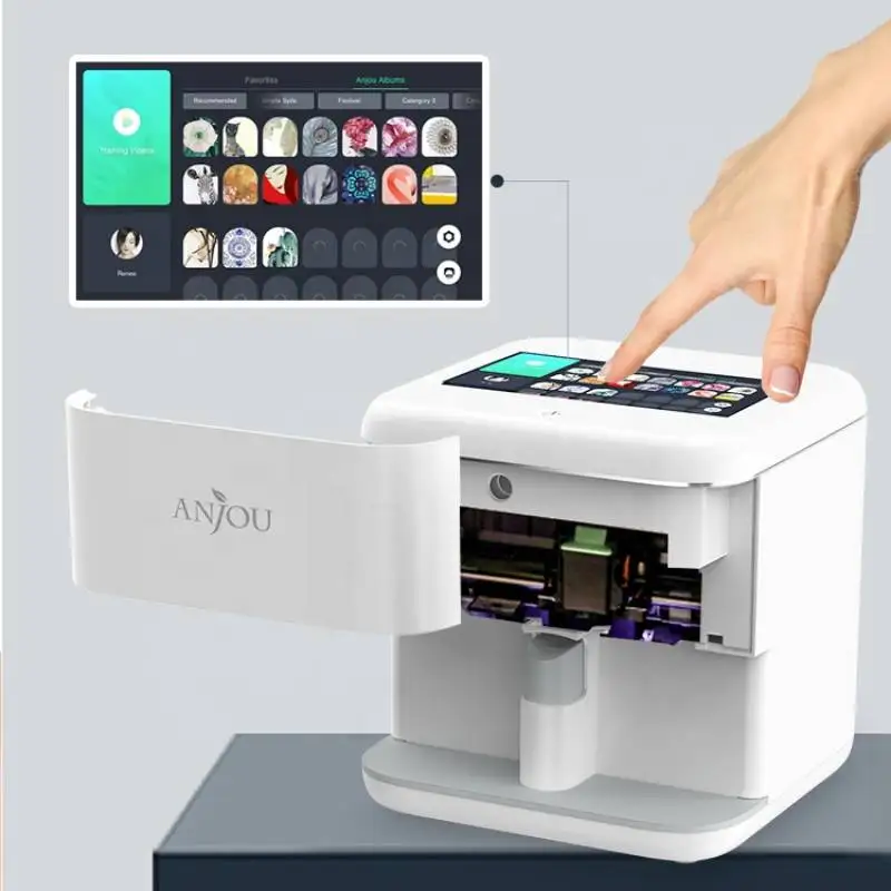 Fast Printing Auto Wifi USB DIY 3D Nail Art Printer Mobile Printer for Nail Digital Nail Printer