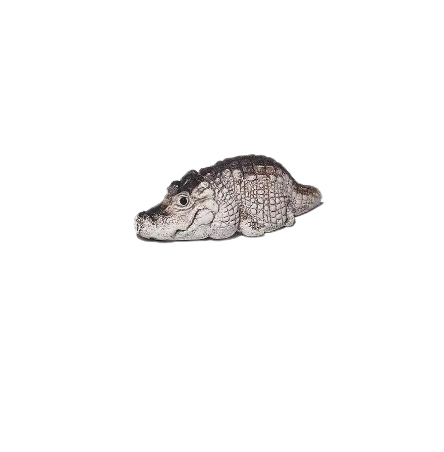 Creative Garden Decoration Mini Cute Crocodile Baby Animal  Art Craft Ornament Outdoor Swimming Pool Realistic Decoration
