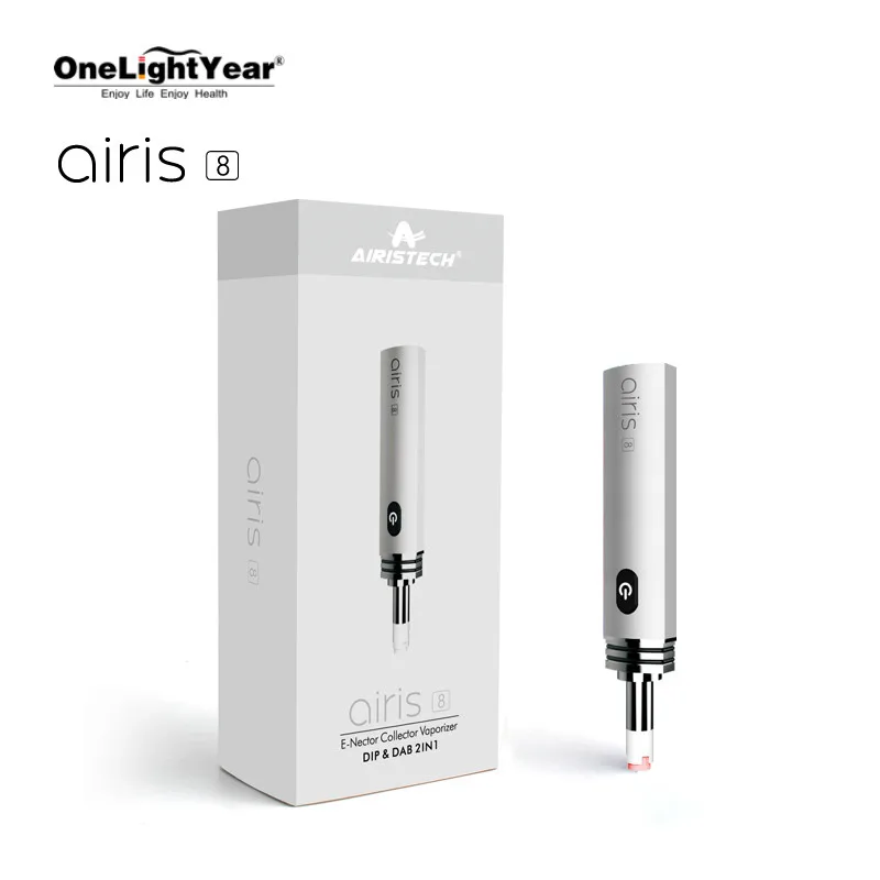 
High Quality Wax Vaporizer Airis 8 quaser headbanger Dual Quartz Heating Variable Voltage Wax Vape Pen from one light year 