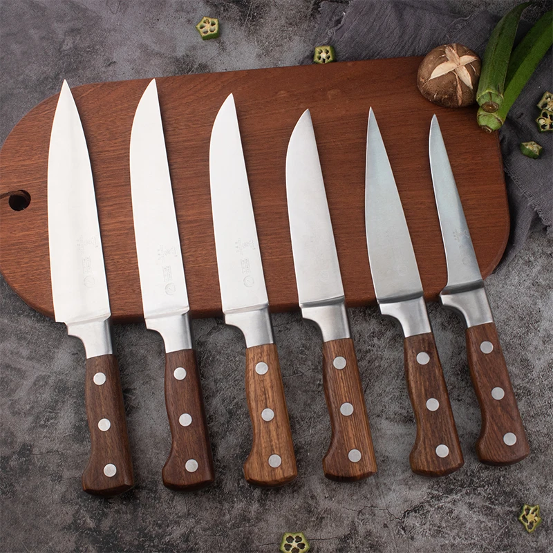 Bone Cleaver Knife Stainless Steel Wood Handle Chinese Kitchen Knife Chef Meat Chinese Cleaver Axe Knife