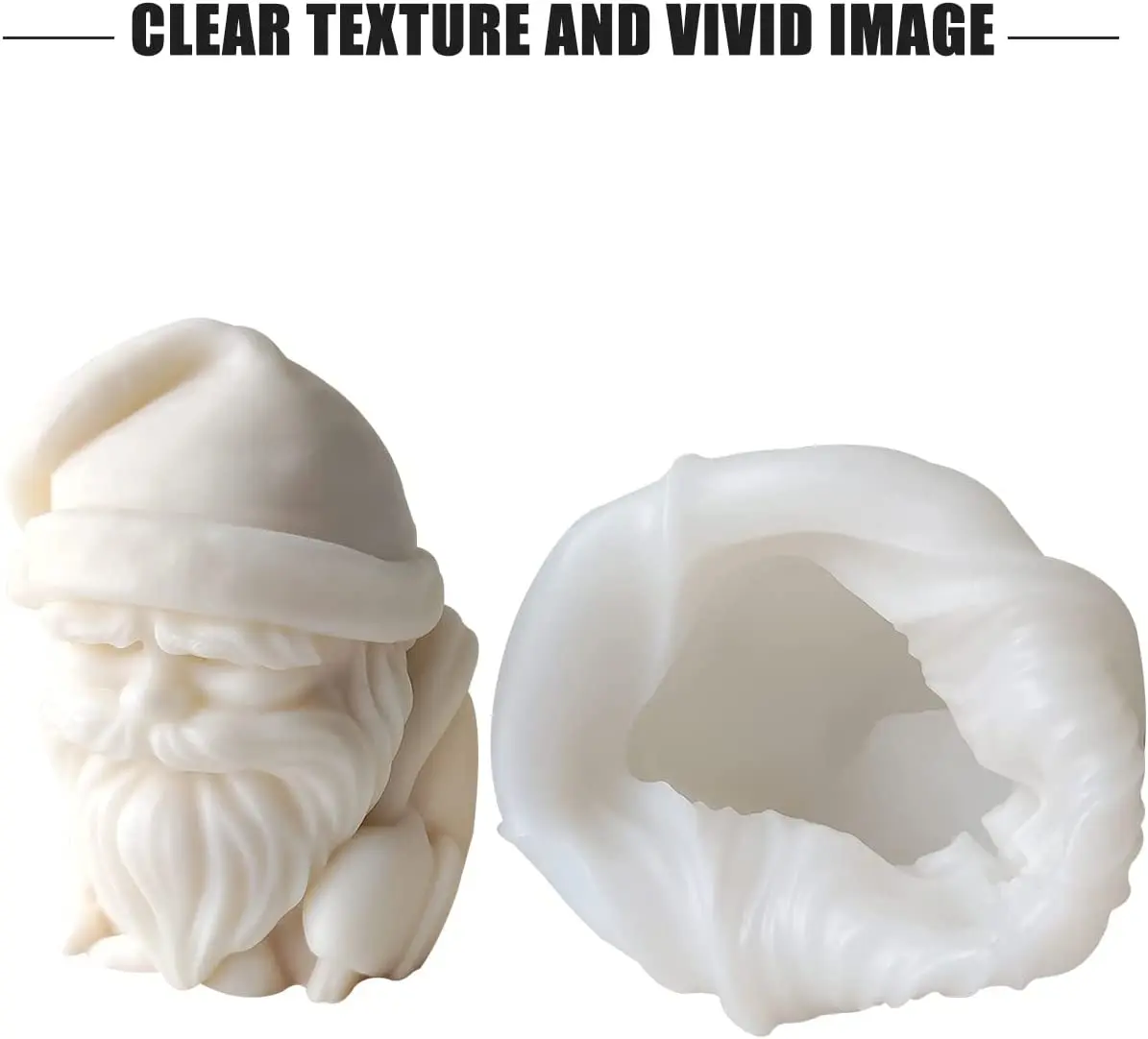 Christmas Home Decor Silicone Candle Molds Soap Wax Plaster Polymer Clay Making Christmas Tree Shape Candle Molds Silicone Set