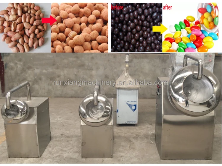 Commercial Industrial Automatic Dragee Polishing Machine Sugar Coated Dragee Machine
