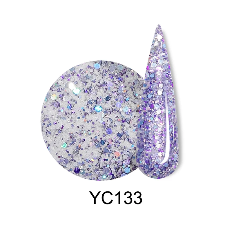 HNDO 2024 Hot Selling Best Grade Ultra Fine Glitters High Grade Shape glitter acrylic dipping powder for mix UV GEL
