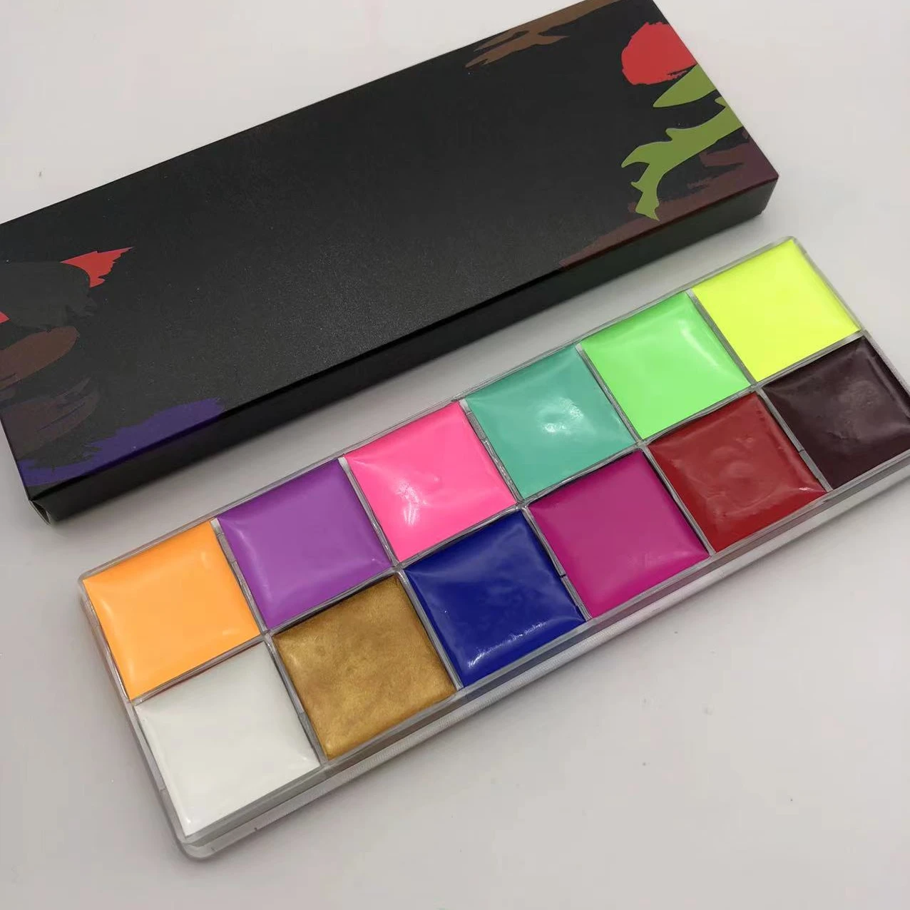 12 colors High Quality waterproof  Body Painting Professional Colorful Body Art oil  Face Body Paint