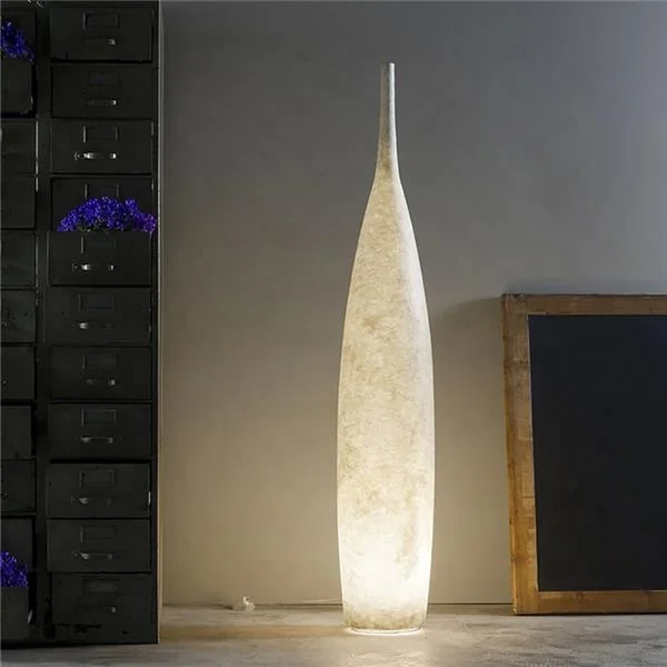 Modern Design LED Standing Floor Lamp Home Hotel White Yellow Blue Green 142cm Novelty Simple Resin Vase Night Floor Lamp