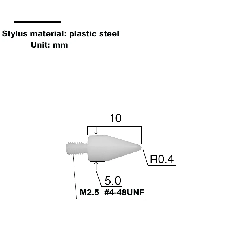 Non standard custom depth gauge altimeter dial gauge M2.5 30degrees 60 degrees 90 degrees Conical probe