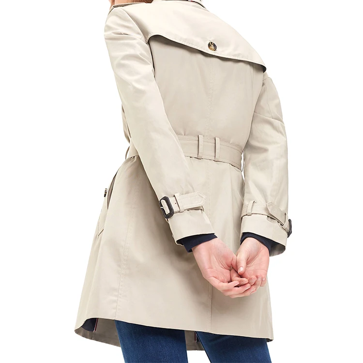 Hot sale custom  women trench coatsheritage single breasted cotton trench coatfor for ladies women